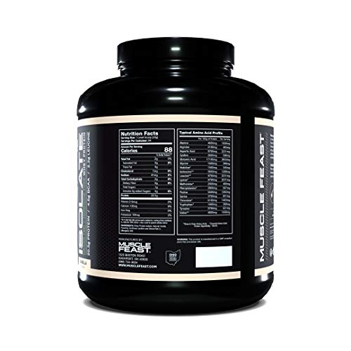 Muscle Feast Grass Fed Whey Protein Isolate (Vanilla, 5lb)