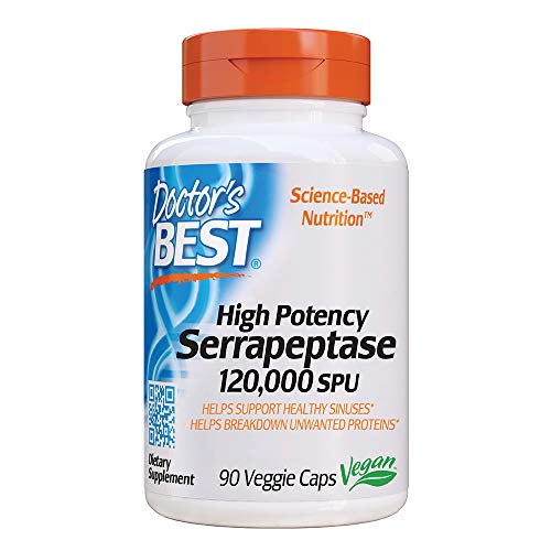 Doctor's Best High Potency Serrapeptase  90 Veggie Caps