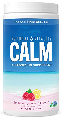 Natural Vitality Calm Magnesium Citrate Supplement Powder 16 oz