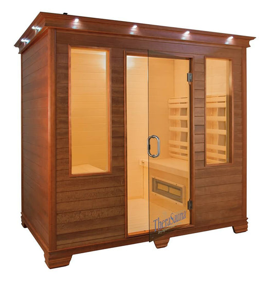 TheraSauna® 4-Person Home Sauna w/ Face-to-Face Benches (TS7754)