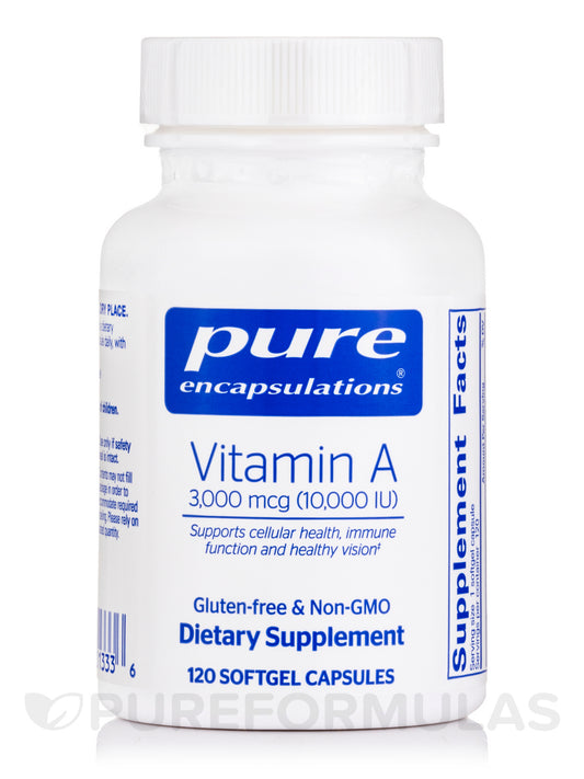 Pure Encapsulations Vitamin A 10,000 IU 120 Count